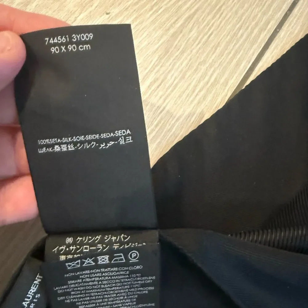 Brand new ysl Elegant Black Scarf / scarf
